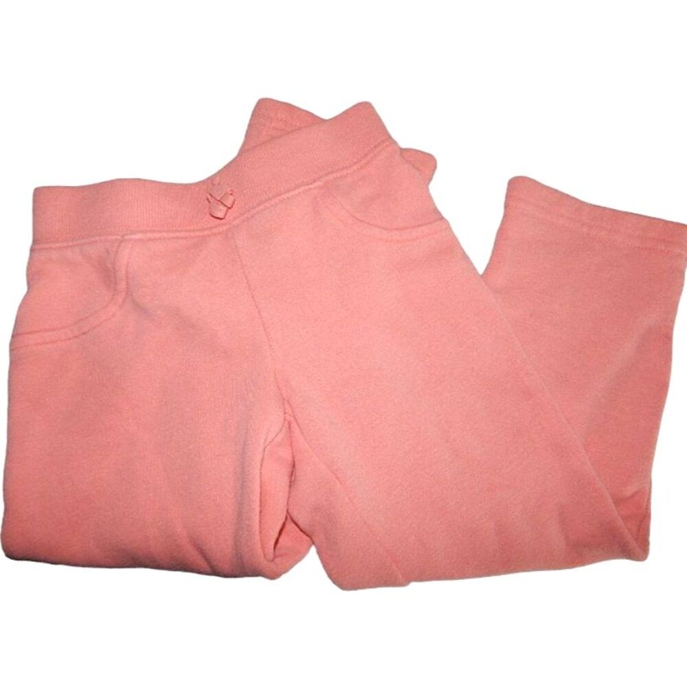 Jumping Beans toddler girls 4T solid peach sweatpants with elastic waist